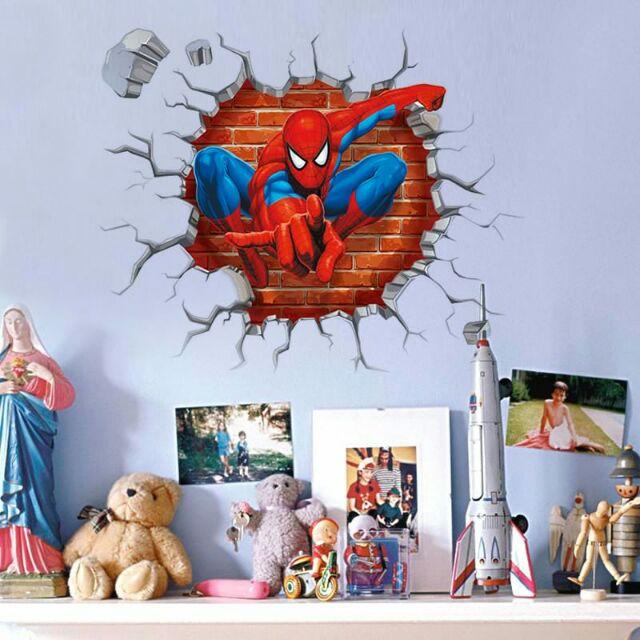 Decal dán tường hoạt hình người nhện Spider man