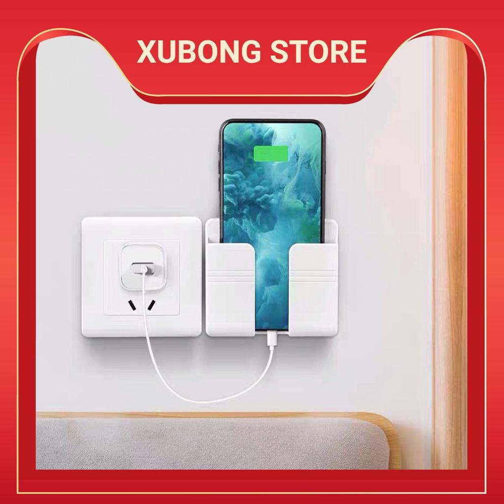 Kệ Dán Tường Giá Treo Sạc Điện Thoại, Để Điều Khiển Tivi, Điều Hòa, Kệ Dán Tường Để Remote