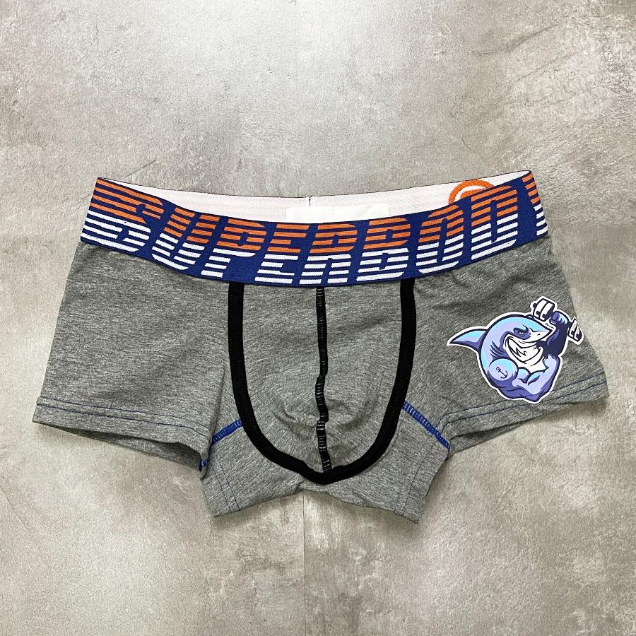 QUẦN LÓT NAM - BOXER ĐÙI Thể Thao In Logo Siêu Chất - Thun Cotton Mịn