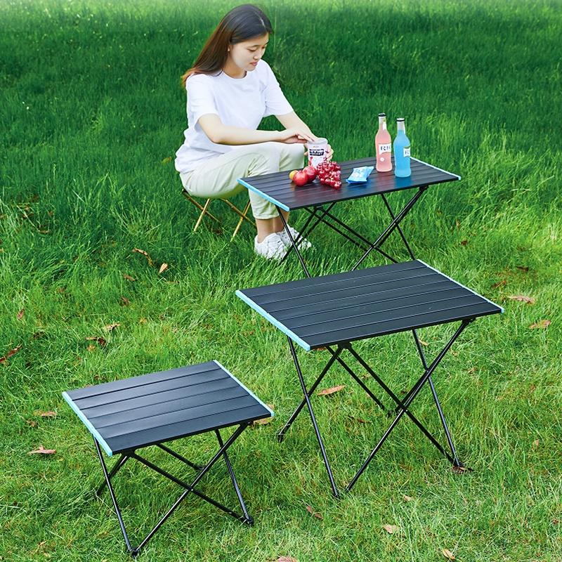 Bàn nhôm gấp gọn du lịch picnic dã ngoại cắm trại nhỏ gọn chắc chắn