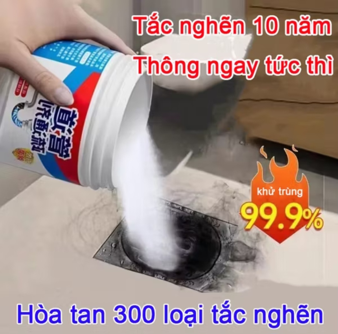 COMBO 2 LỌ BỘT THÔNG TẮC CÁC LOẠI ỐNG CỐNG THOÁT NƯỚC GIA ĐÌNH BẠN