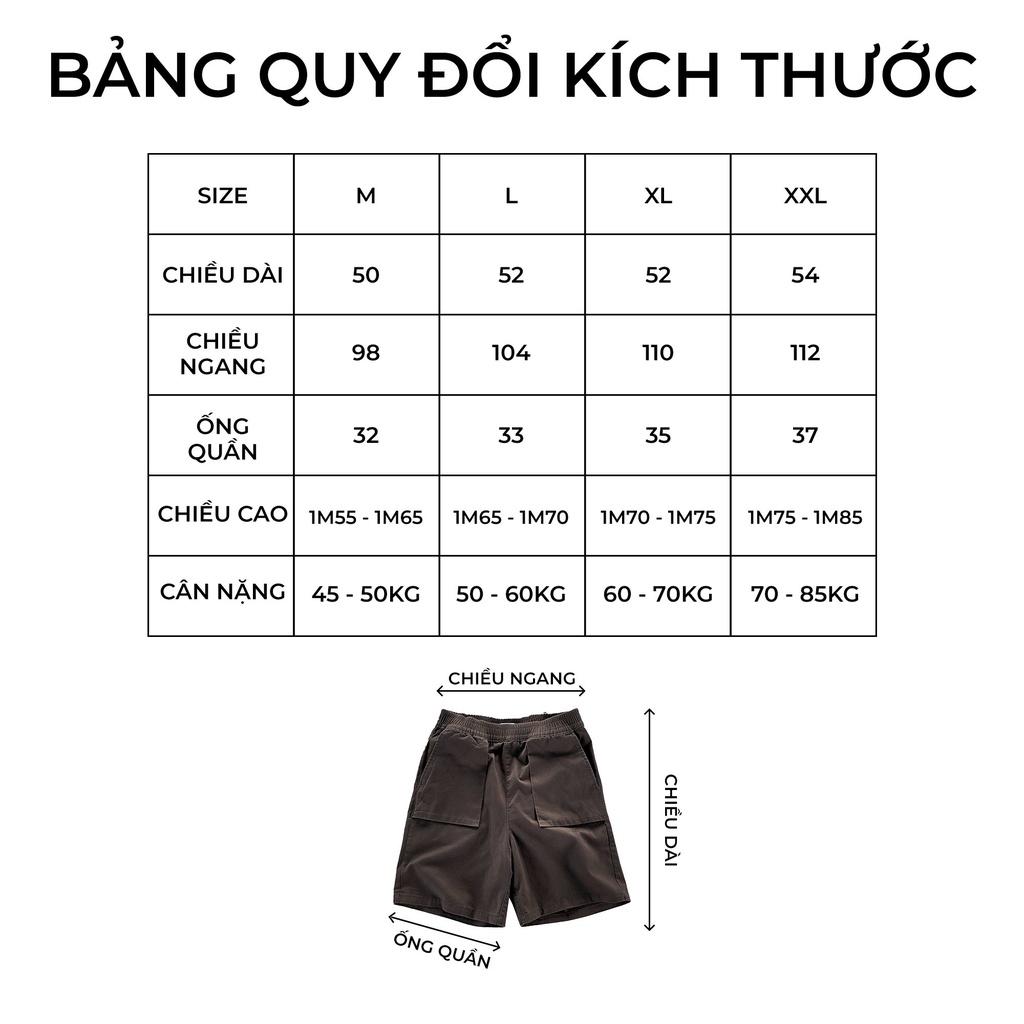 Quần Short Nam Snazzy Đùi Kaki Chun Mềm Mại Co Giãn Thoải Mái Flip Pocket