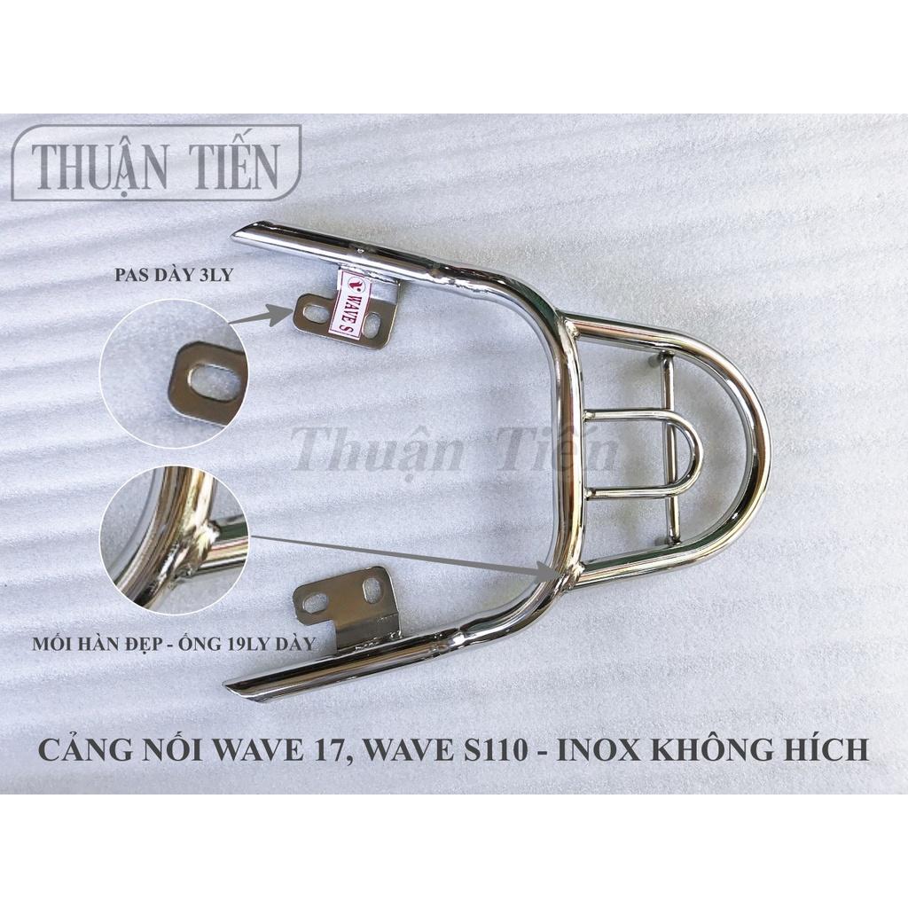 TAY DẮT NỐI DÀI BLADE, WAVE A 17 110 CC, RSX FI, WAVE S110 INOX KHÔNG HÍCH - M2 - ỐNG 19 LY DÀY SÁNG BÓNG, MỐI HÀN ĐẸP