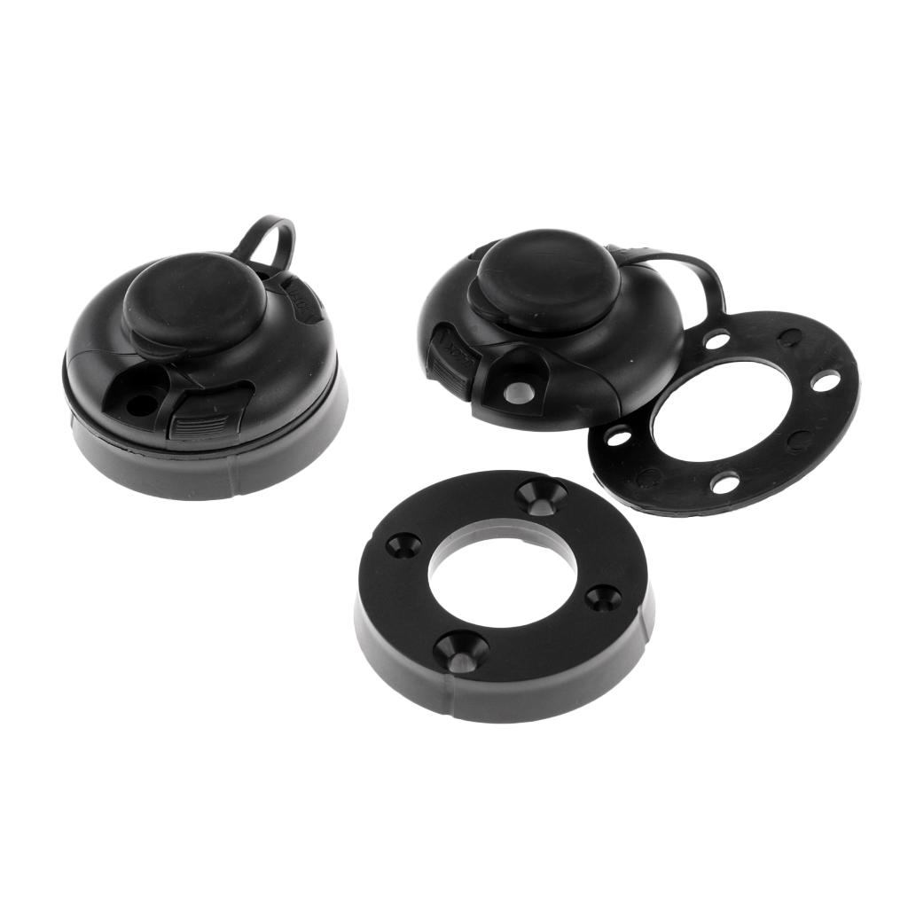 2pcs Kayak Boat Sea Fishing Rod Holder Round Mount Base Tackle Accessory