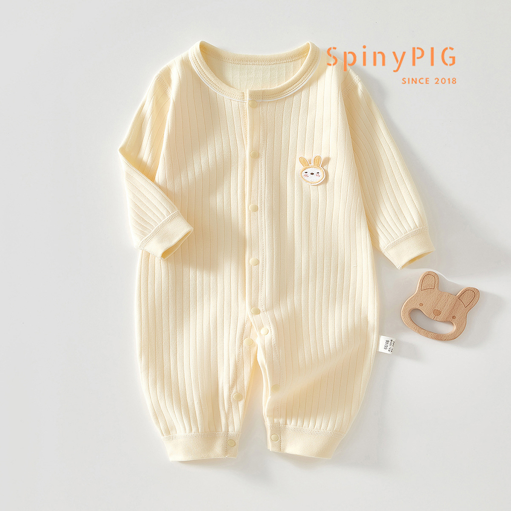 Bộ body cho bé sơ sinh 0-2 tuổi dài tay cotton mềm mại nhiều màu mặt gấu cực xinh cho bé trai bé gái mùa thu đông