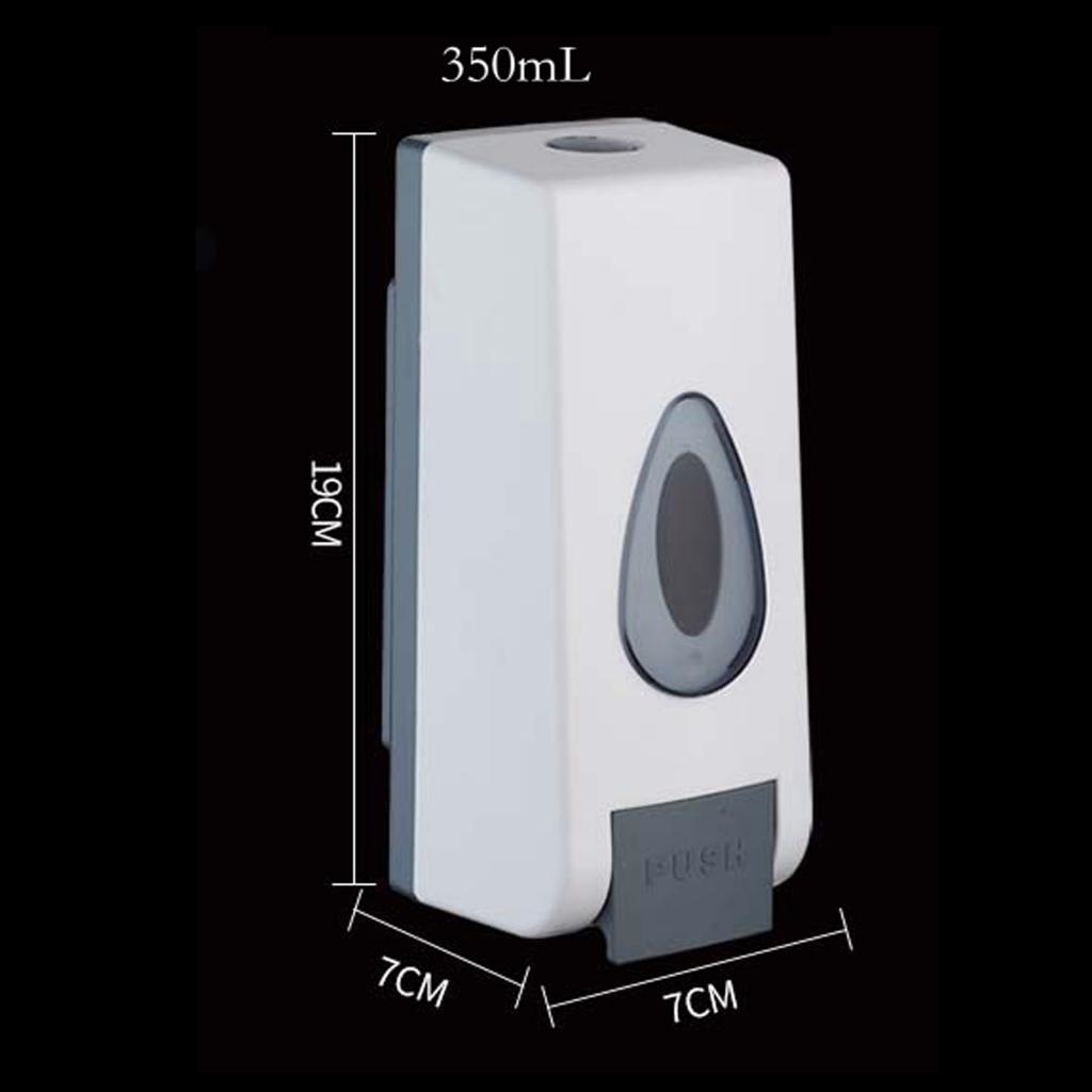 5x350ml Wall Mounted Soap Dispenser Liquid Shampoo Shower Gel Hand Dispenser