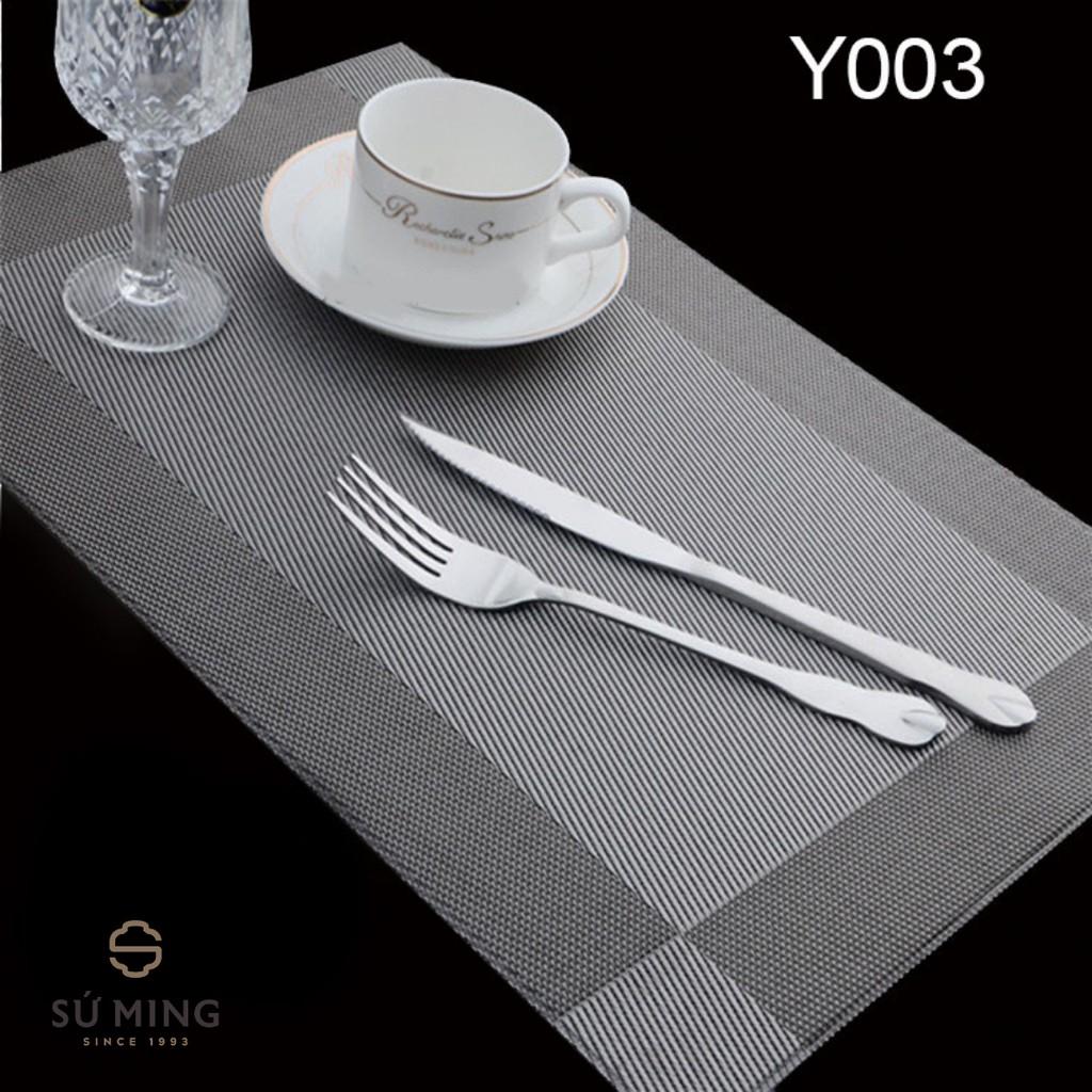 Tấm lót bàn ăn, thảm set up cao cấp placemat hình chữ nhật