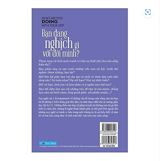 Bạn Đang Nghịch Gì Với Đời Mình (What are you doing with your life) - J. Krishnamurti