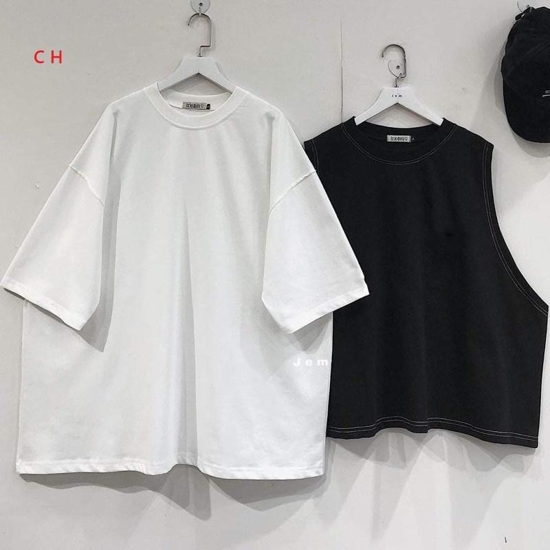 Sét gile viền chỉ nổi cổ tròn COS977