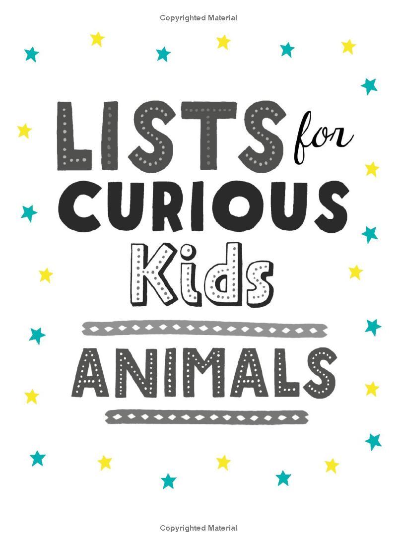 Sách ngoại văn: Lists For Curious Kids - Animals