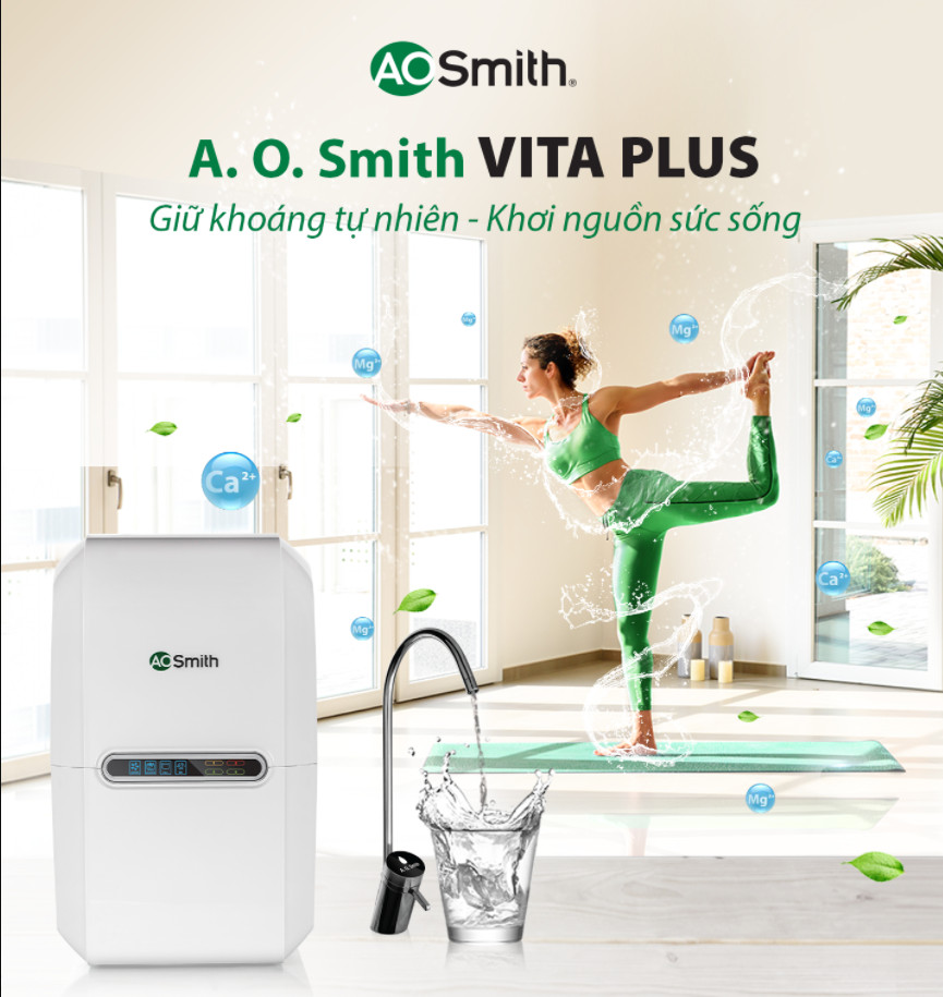 Máy Lọc Nước A. O. Smith VITA Plus (Model 2022) Hàng Chính Hãng