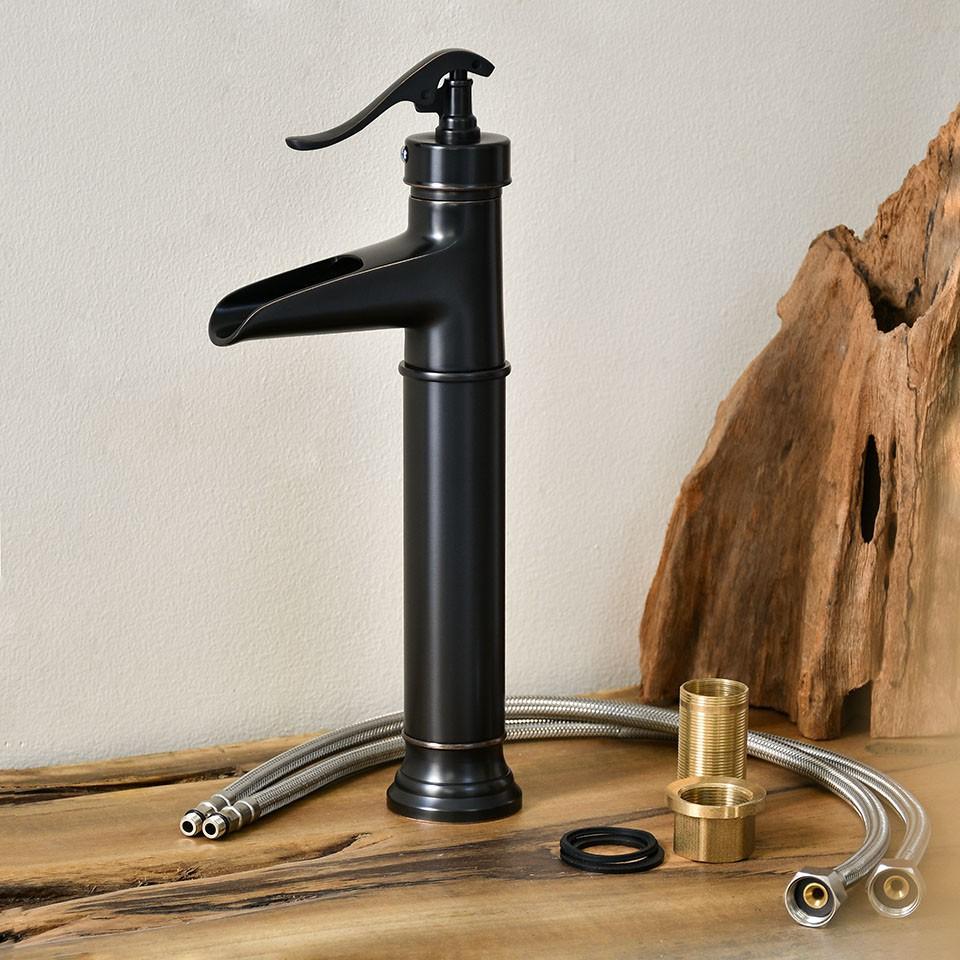Vòi lavabo đồng thau đúc cổ điển cao cấp