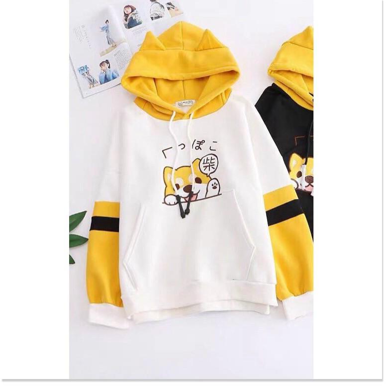 ÁO KHOÁC HOODIES,FROM RỘNG Y HÌNH,CHẤT LIỆU VÃI THOÁNG MÁT,THIẾT KẾ HỌA TIẾT XINH XẮN THỜI TRANG KING STORE