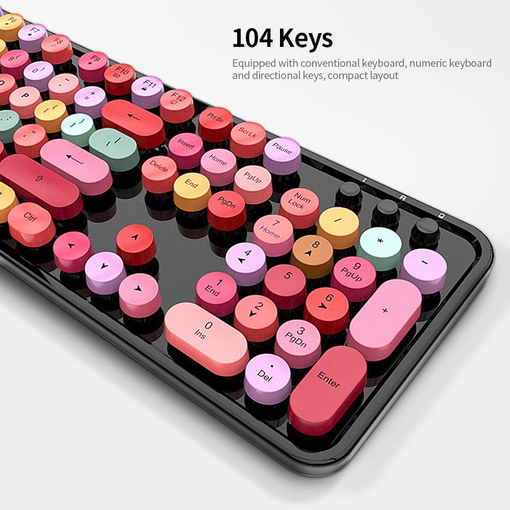 Bộ bàn phím không dây Mofii Sweet Keyboard Combo Màu hỗn hợp 2.4G cho máy tính xách tay PC