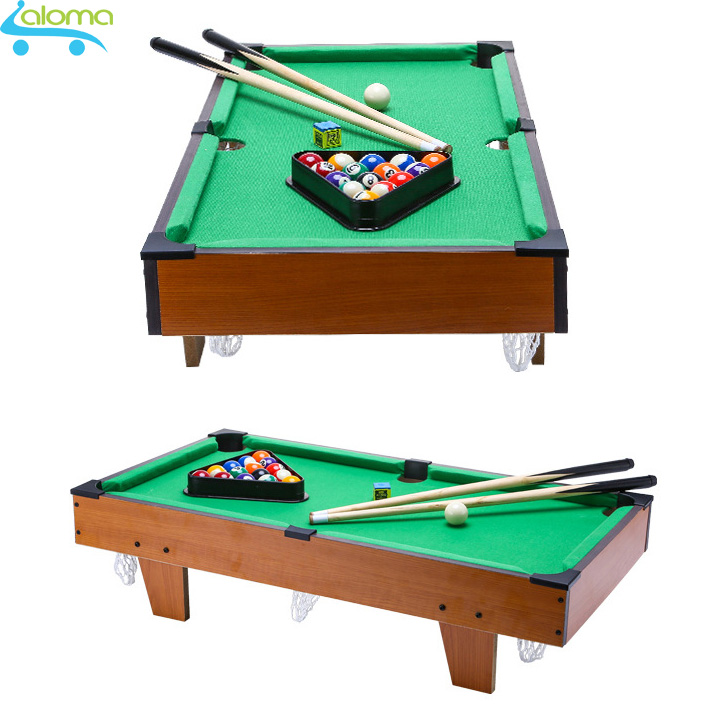 Đồ chơi bàn Bi-A bằng gỗ cỡ lớn 69x37cm Table Top Pool Table TTP-69 cho cả người lớn và trẻ nhỏ - Hàng chính hãng