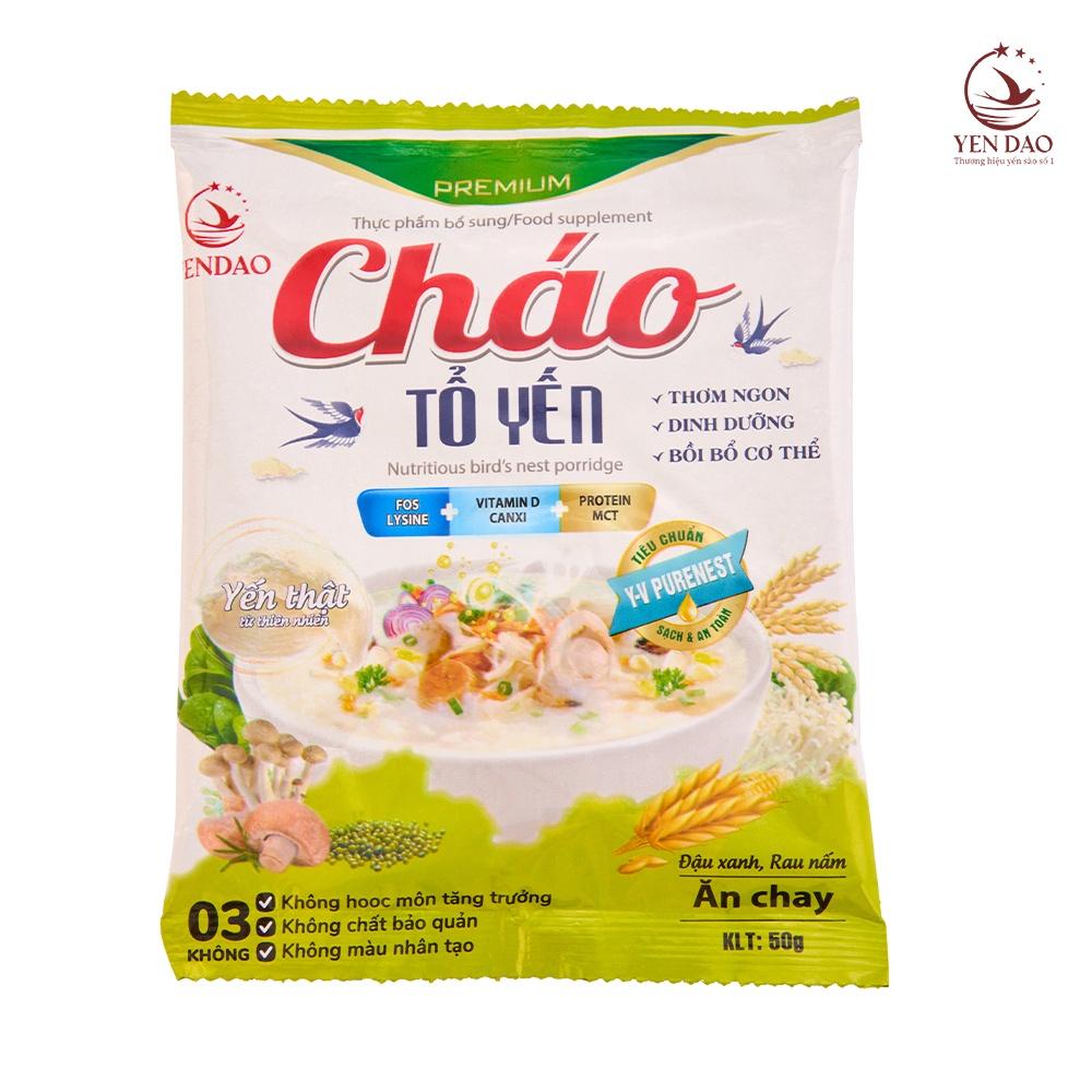 Cháo Tổ Yến Chay Yến Đảo Thơm Ngon Dinh Dưỡng Cung Cấp Canxi Thùng 30 gói