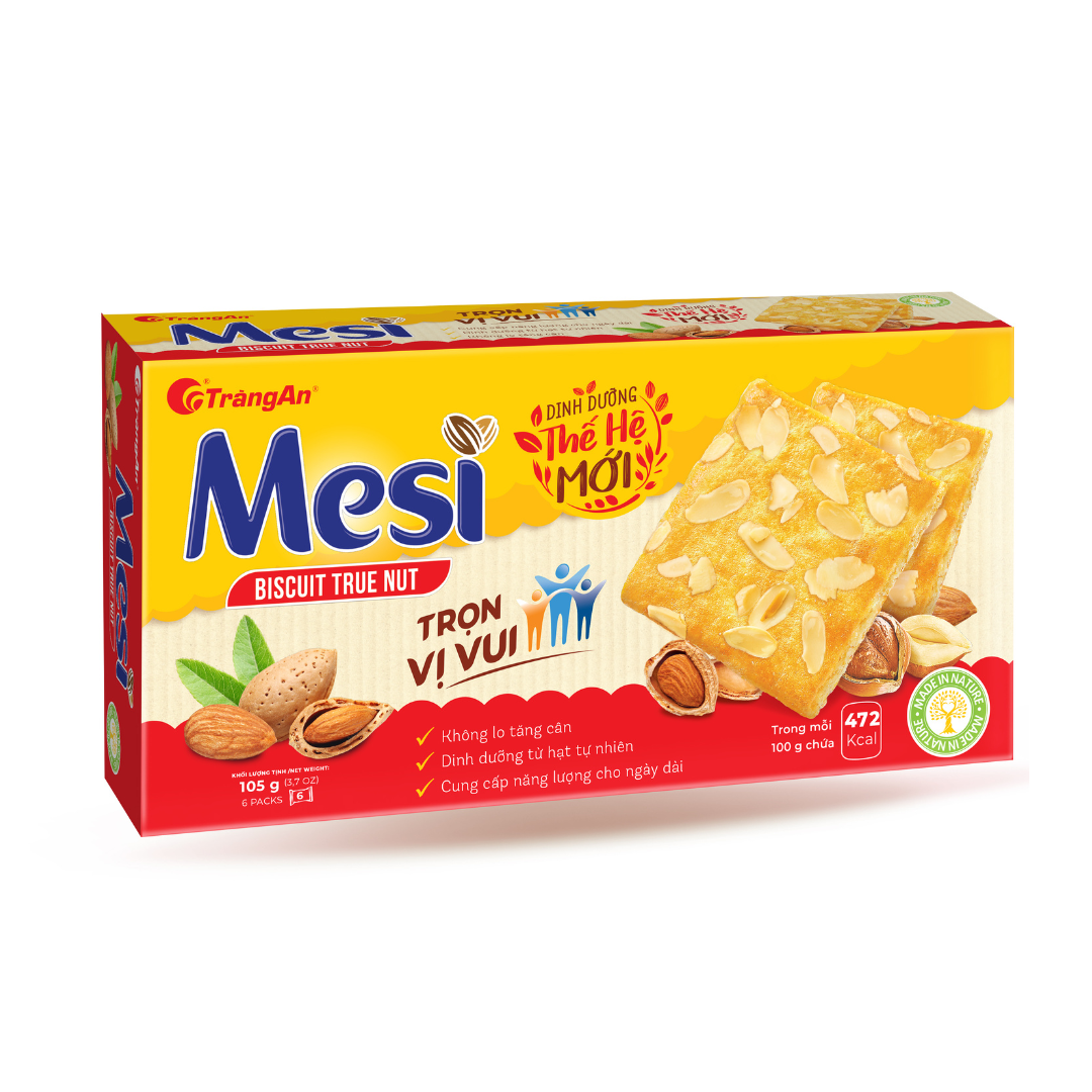 Bánh quy hạt dinh dưỡng Mesi hộp 105G