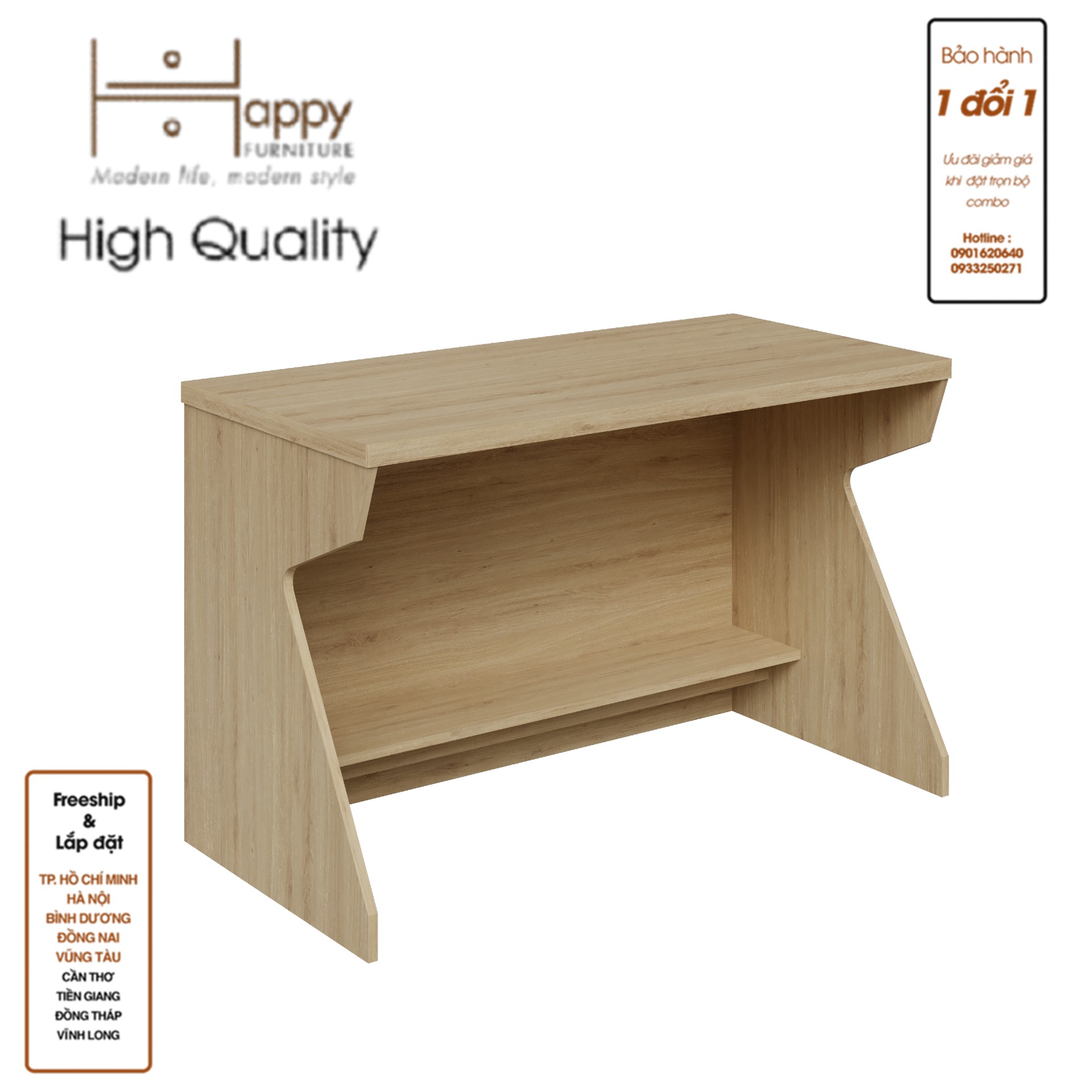 [Happy Home Furniture] HELI , Bàn làm việc 1m2, 120cm x 60cm x 75cm ( DxRxC), BAN_057