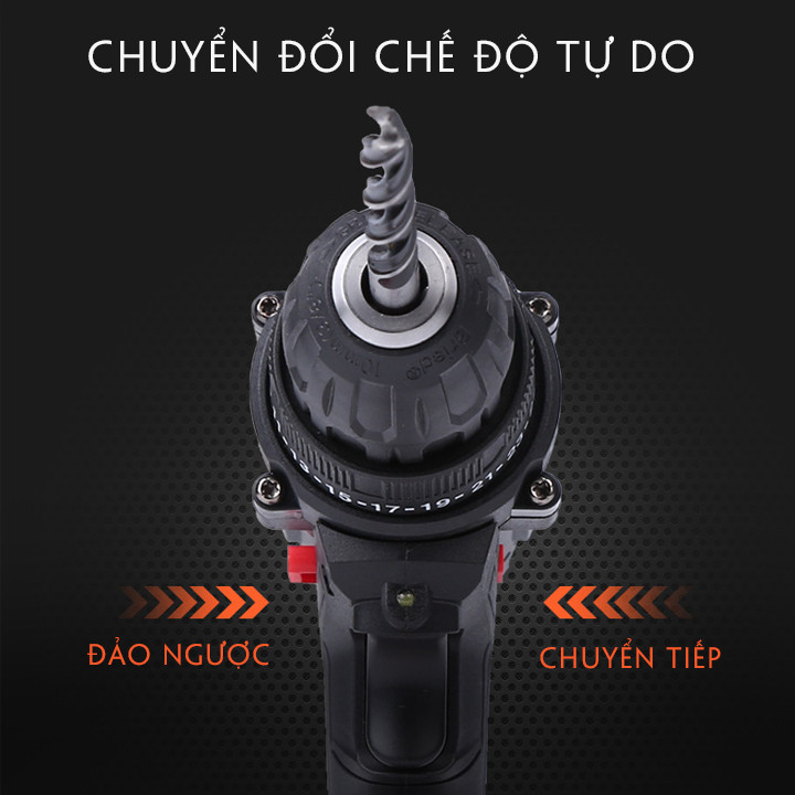 Bộ máy khoan, vặn vít không dây 36V, mẫu 2 pin