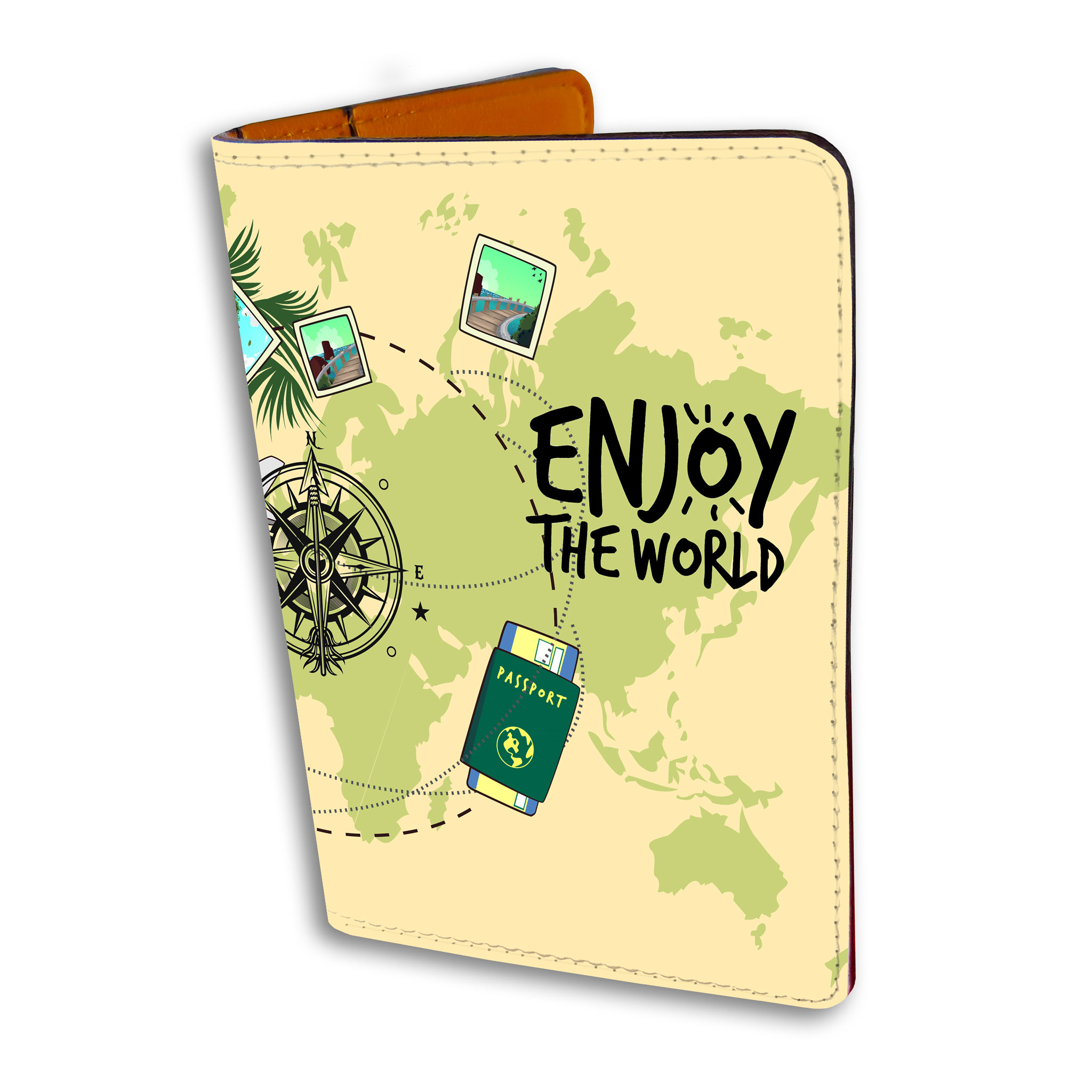 Ví Passport Du Lịch TRAVEL - Bao Da Hộ Chiếu STormbreaker Siêu Dễ Thương - Passport Cover Holder ENJOY THE WORLD - Thiết Kế Đơn Giản - Tinh Tế - Hình Ảnh Sắc Nét - TAT002