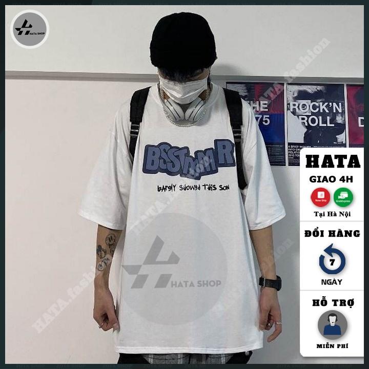 Áo thun unisex tay lỡ, Áo thun unisex nam nữ HATA Fashion in hình cute chất mát mịn mã ZQ52