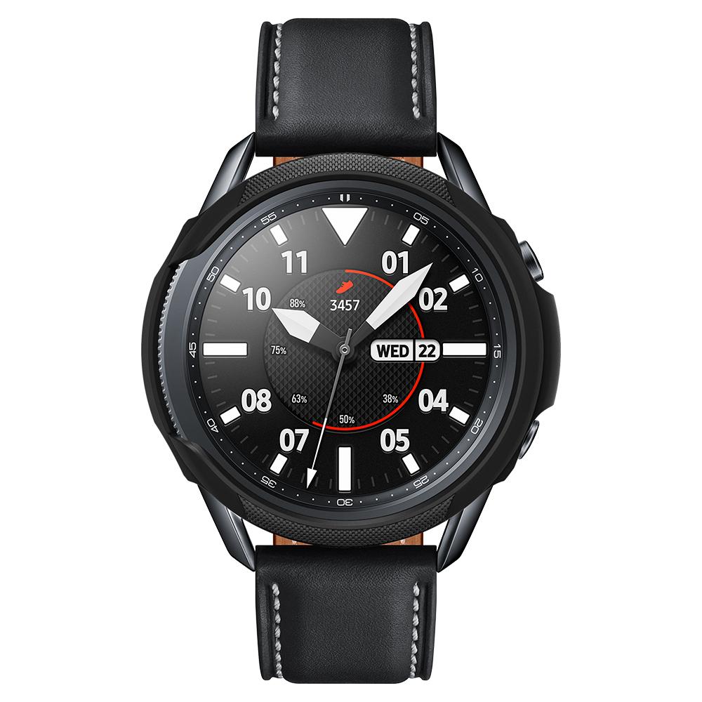 Ốp viền chống sốc Spigen Liquid Air màu đen cho Galaxy Watch 3 (45mm) - Hàng nhập khẩu