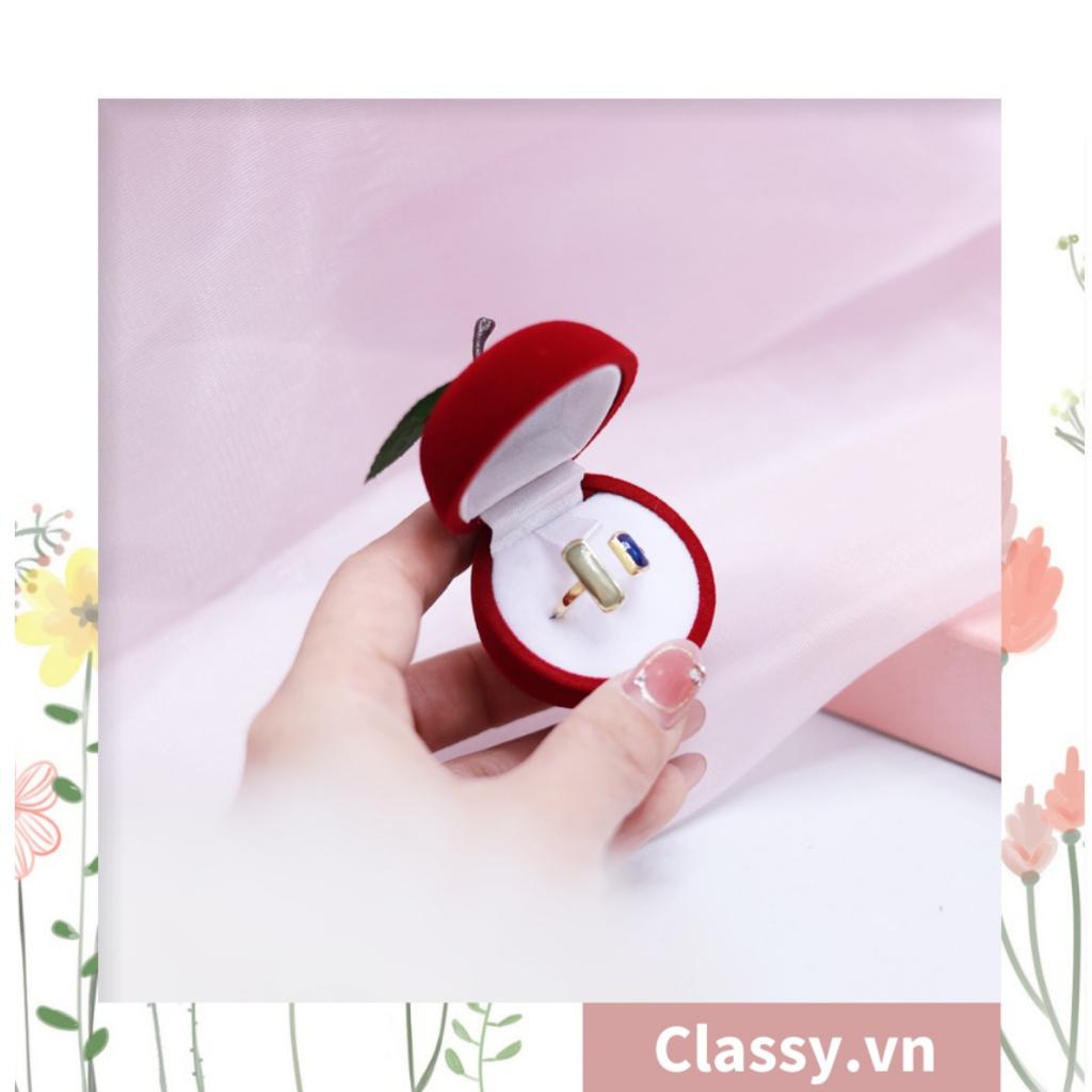 Hộp đựng nhẫn Classy, đựng trang sức hình trái cây độc đáo Q1307