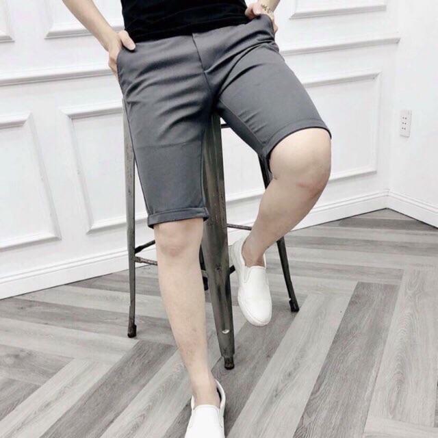 Quần Short Tây Âu Cao Cấp Vải Giản Nhẹ