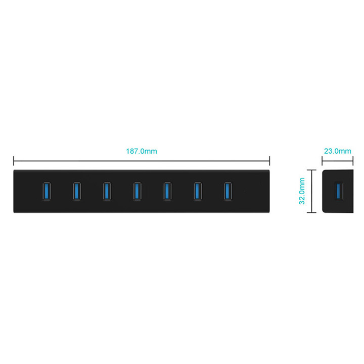 Bộ hub chia 7 cổng USB 3.0 H7013-U3