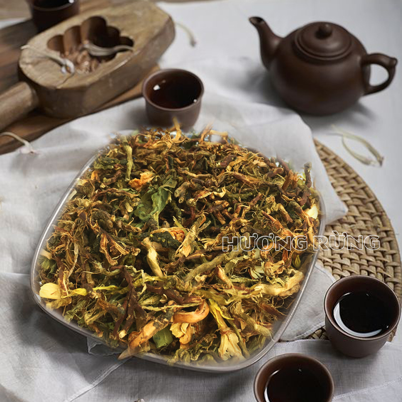 Trà sơn mật hồng sâm 500g, thượng hạng thơm ngọt, tốt cho người tim mạch - tiểu đường - nóng gan