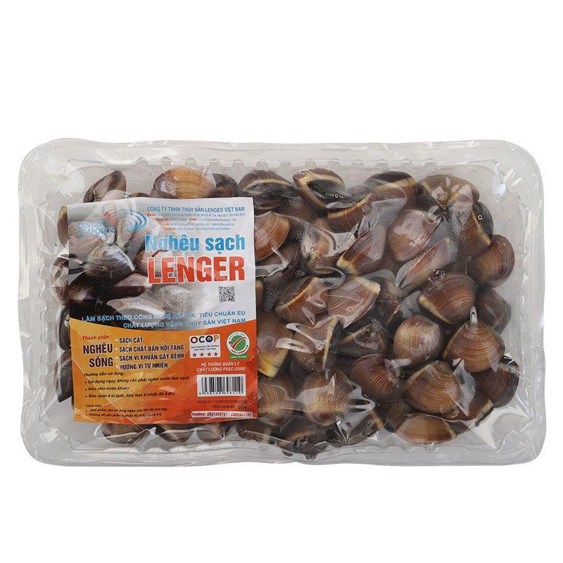 Nghêu nâu sạch Lenger 1.2kg-8938508698110