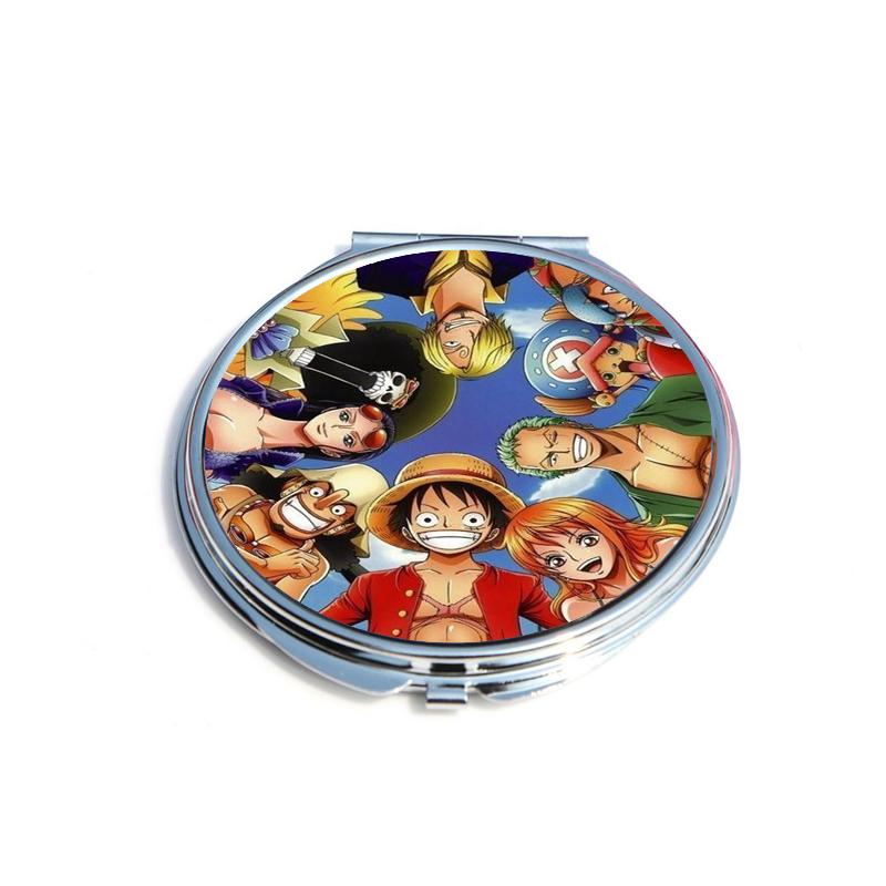 Gương One piece anime chibi gương bỏ túi cầm tay 2 mặt dễ thương tiện lợi quà tặng độc đáo ( tròn )