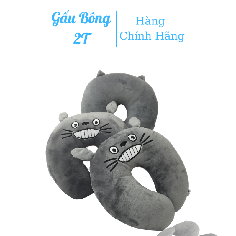 Gấu Bông Gối Ôm Gối Cổ Chữ U ToToRo 2T Vải Nhung Co Giãn