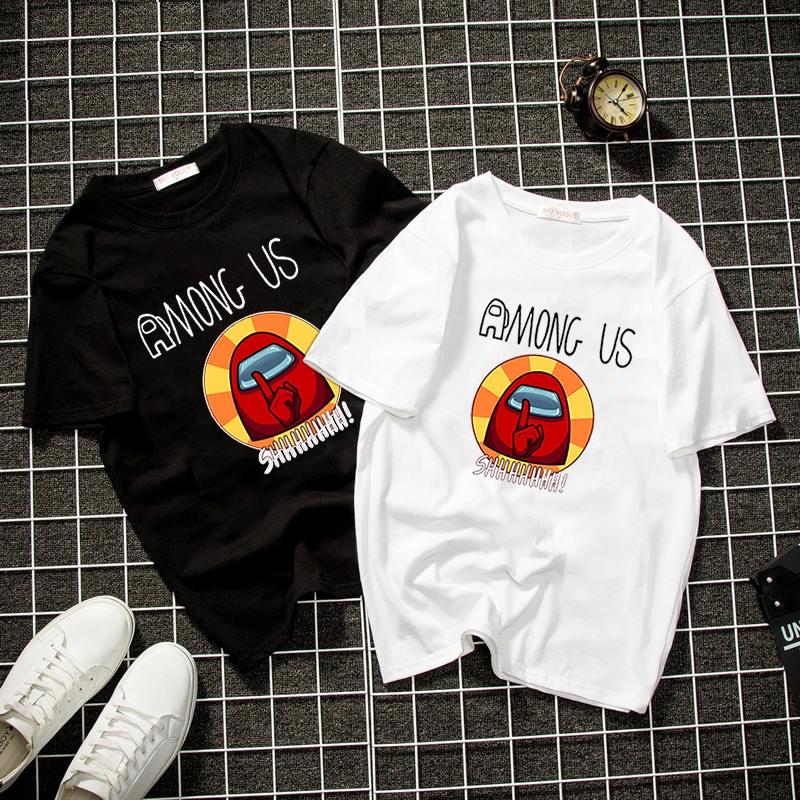 Bst áo thun unisex Among Us nam nữ form rộng vải dày mịn
