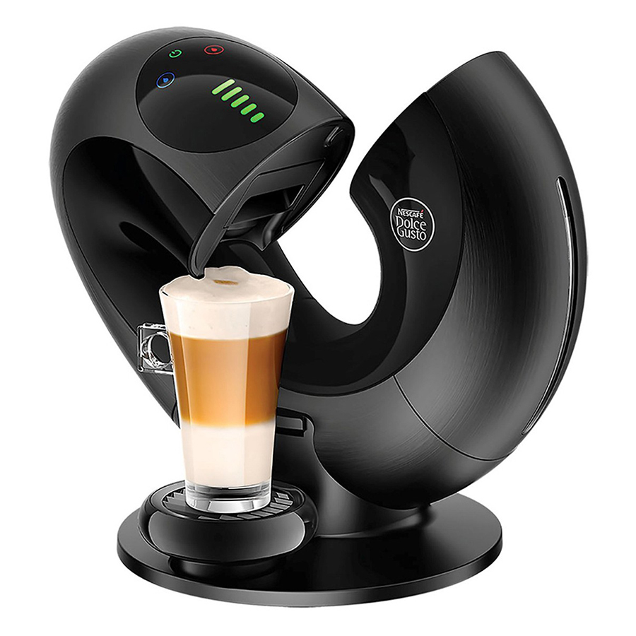 Combo 1 Máy Pha Cà Phê NESCAFÉ Dolce Gusto Eclipse Black + 2 Capsule (Cappuccino + Espresso) - Hàng chính hãng