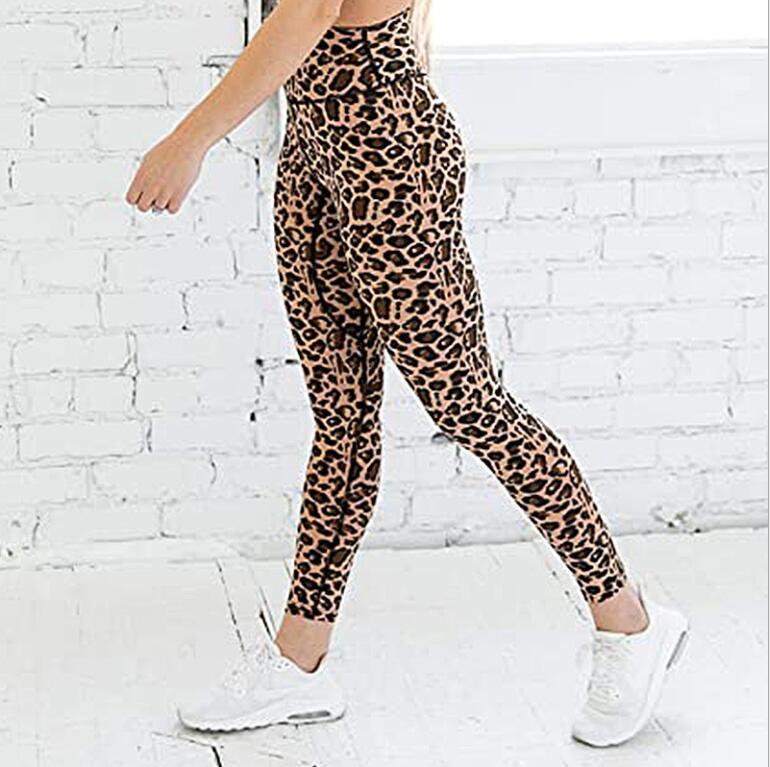 Hàng mới 2020 Chất Lượng Cao Quần Tập Yoga Nữ Cao Cấp Da Báo Tập Yoga Legging Đồ Thể Thao Tập Gym Quần Ôm Sát Thể Thao Quần Dài