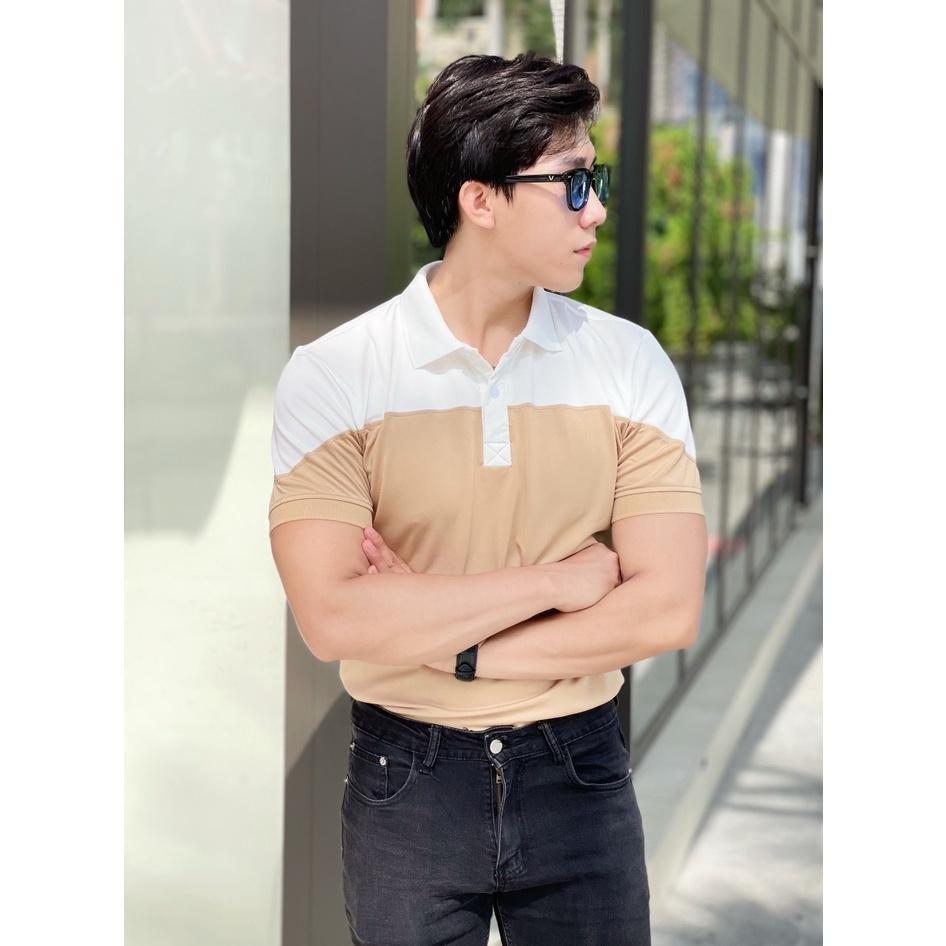 ÁO THUN NAM CỔ TRỤ FORM ÔM BODY THỜI TRANG NAM CÁ TÍNH SIÊU HOT - THỜI TRANG LUXURY CHUẨN NÉT