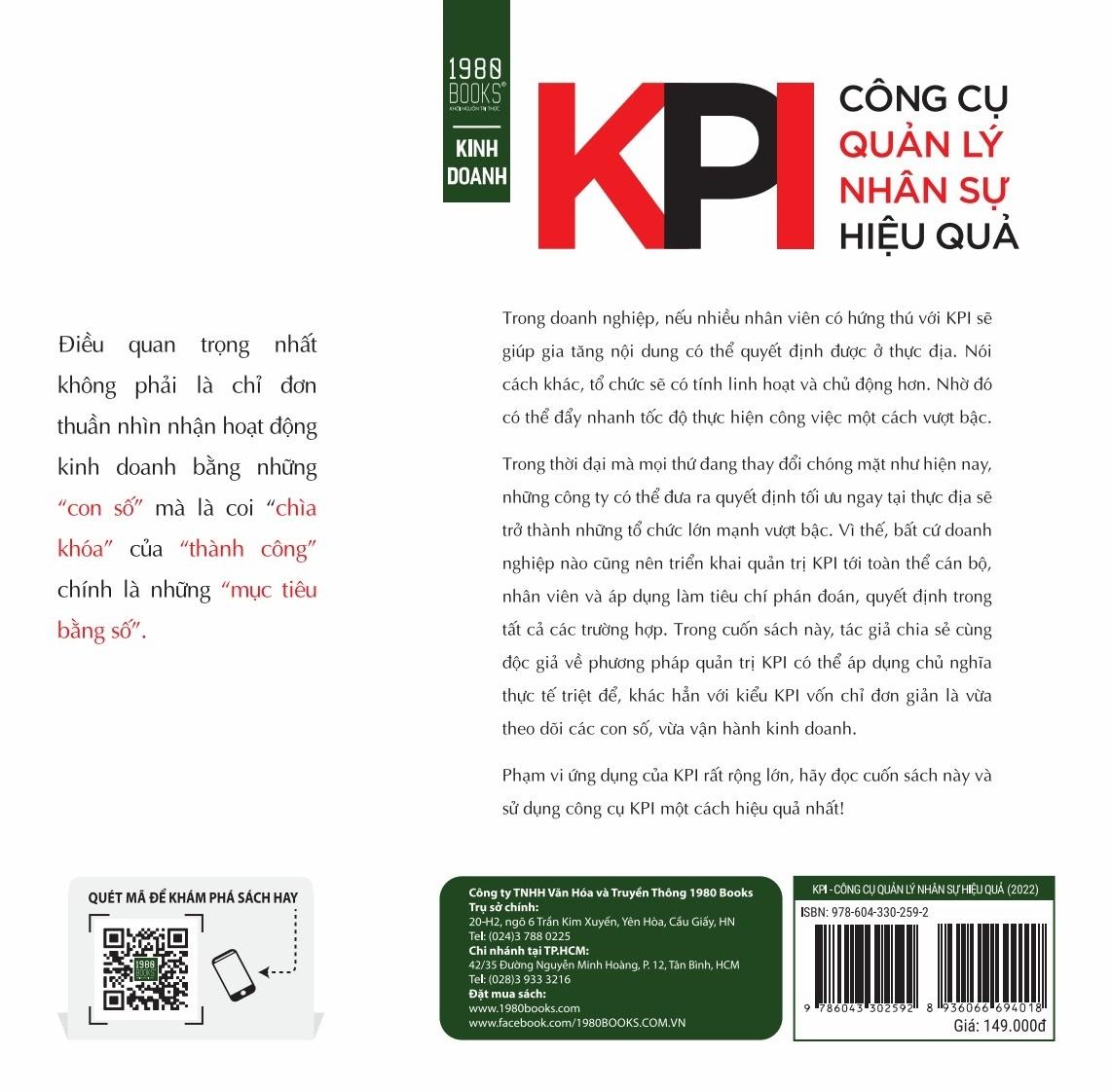 KPI - Công Cụ Quản Lý Nhân Sự Hiệu Quả (Tái Bản)