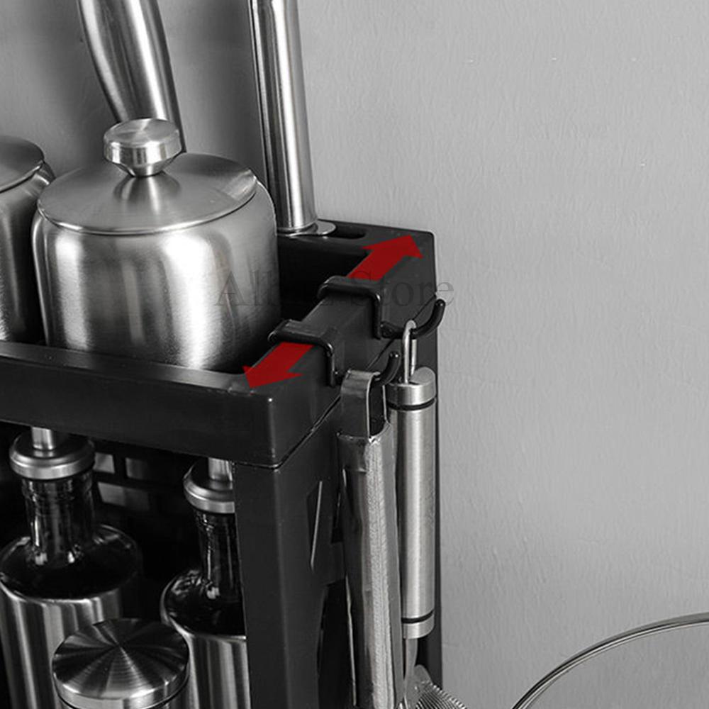 Nhà Bếp Nhà Tổ Chức Giá Treo Tường Treo Tường Giá Đựng Đồ Lọ Gia Vị Tủ Kệ Nhà Bếp Tiện Ích Tiếp Liệu Gia Vị Giá
