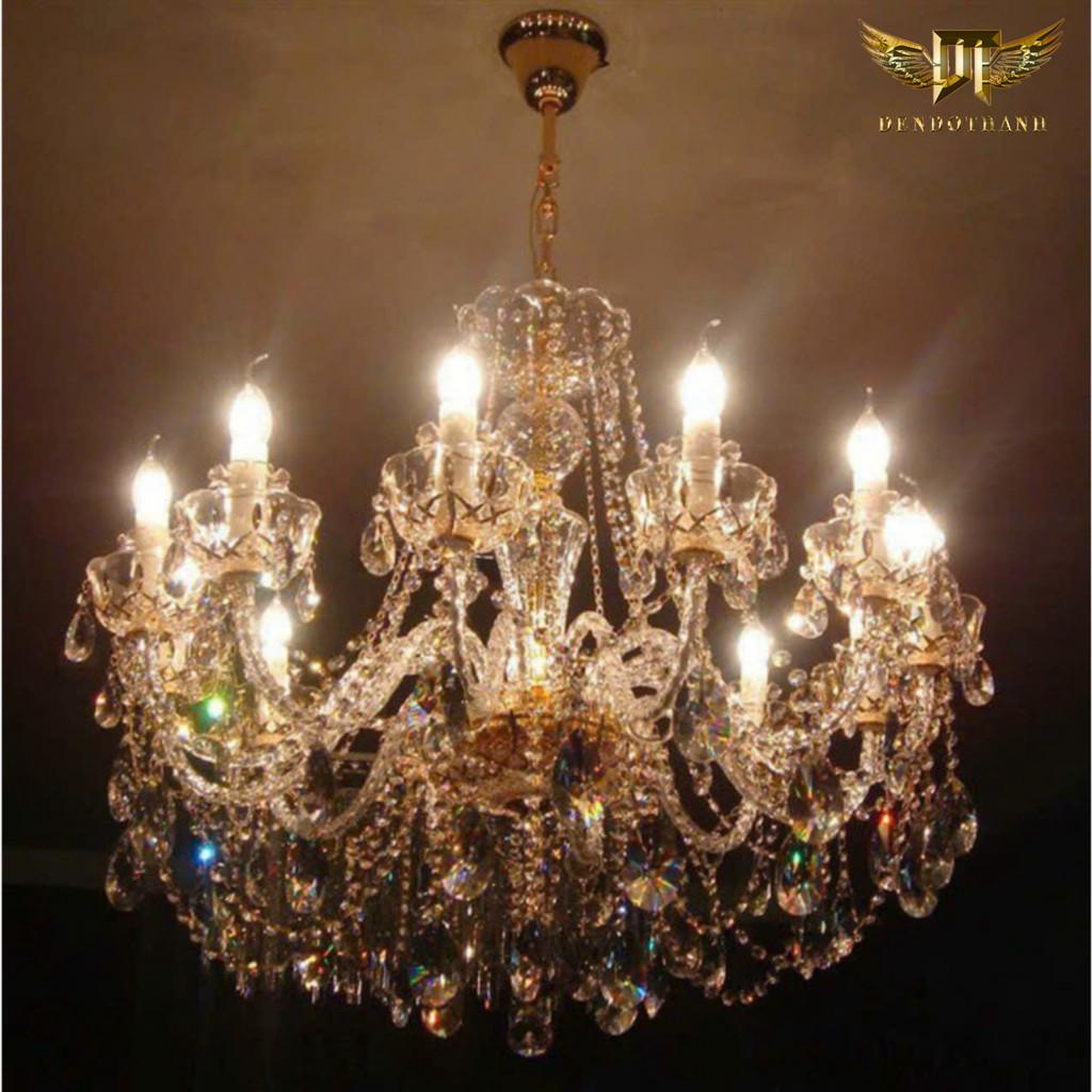 Đèn chùm phale DCNPL phong cách tân cổ điển bắc âu hiện đại, trang trí phòng khách, khách sạn DT LIGHT (HÀNG NHẬP KHẨU) - đen