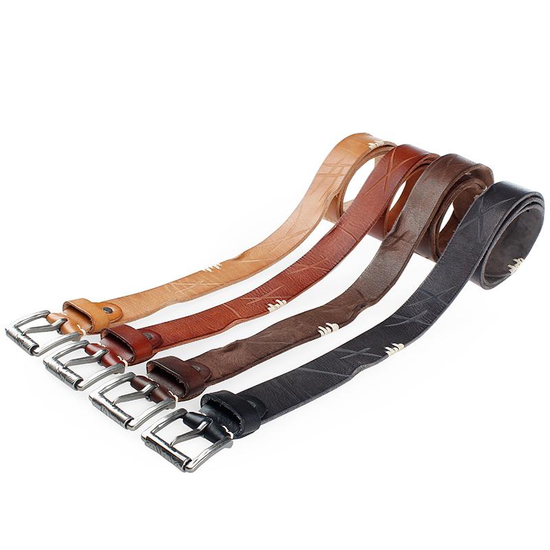 2021 Mới Nam Dây Hợp Kim Khóa Pin Dây Da Đầu Lớp Da Bò Thiết Kế Thiết Kế Cao Cấp Thắt Lưng Da Bò Thật dành Cho Nam Miễn Phí Vận Chuyển