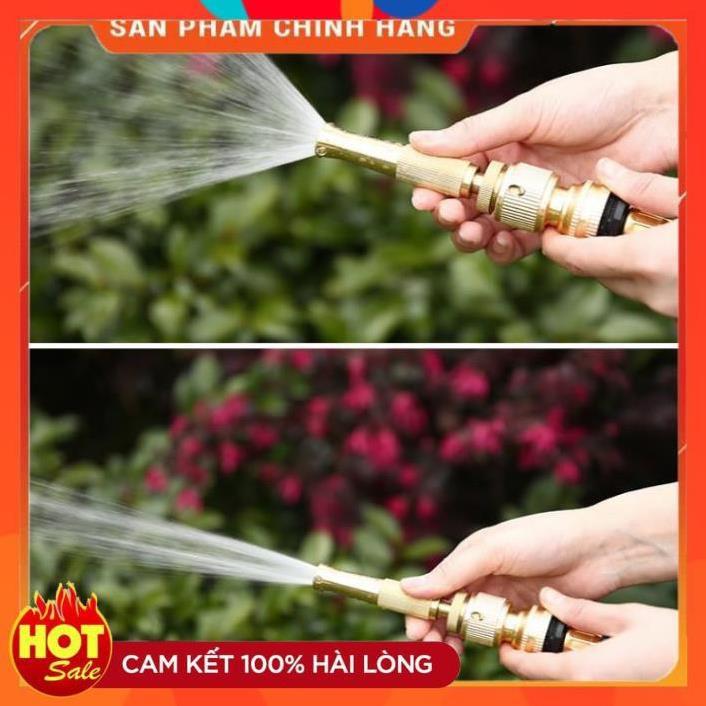 Bộ dây vòi xịt nước rửa xe, tưới cây . tăng áp 3 lần, loại 3m,5m 206587 cút sập,nối vàng+ tặng mở chai