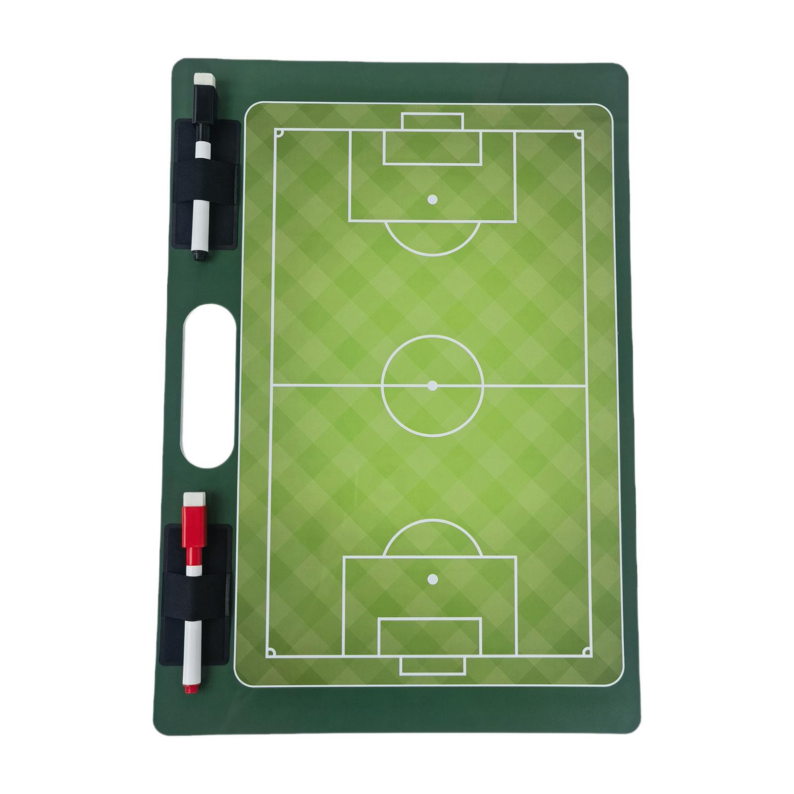 Football Marker Pen Professional Erasable Marker Gifts Coaches Clipboard Soccer Marker Board for , Strategy Plan, Training