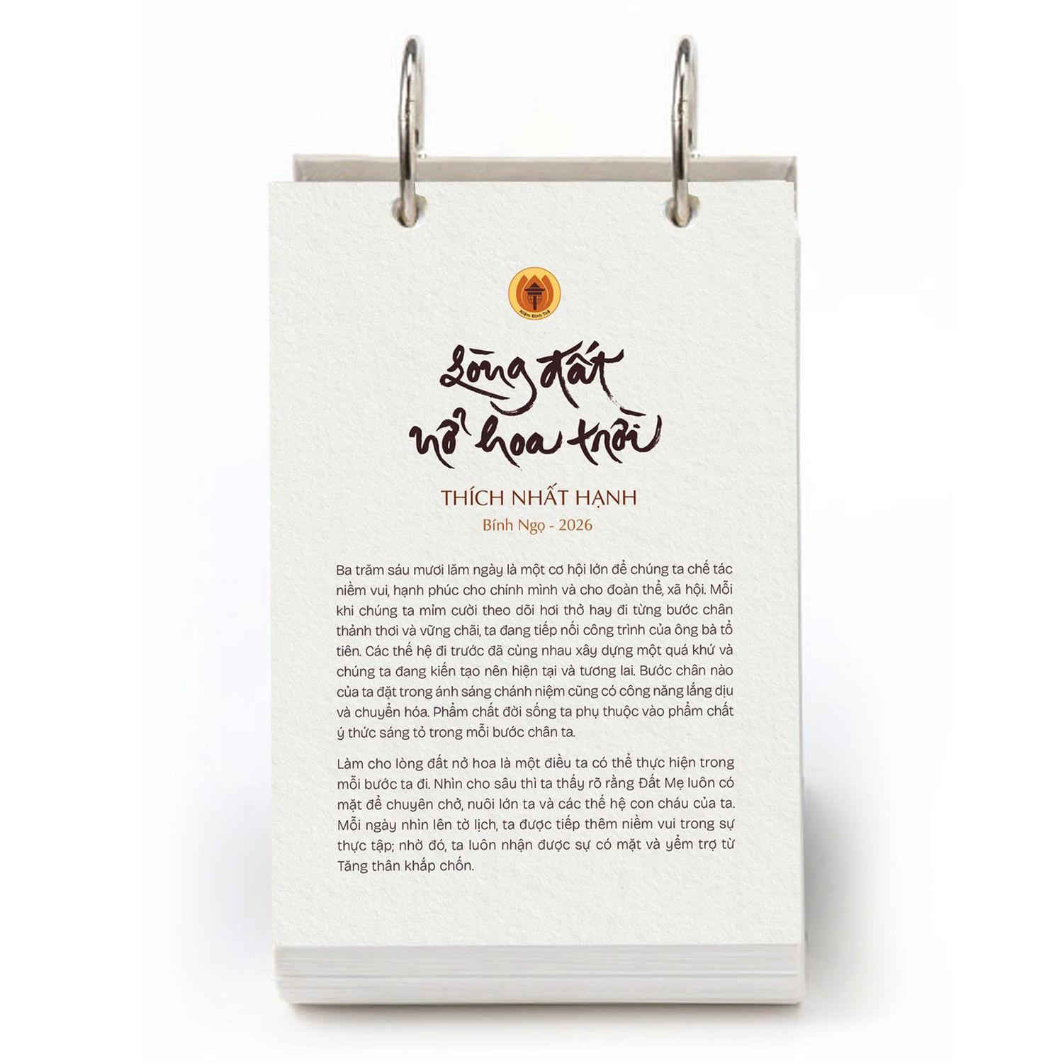 Lịch Bàn 2026 - Lòng Đất Nở Hoa Trời