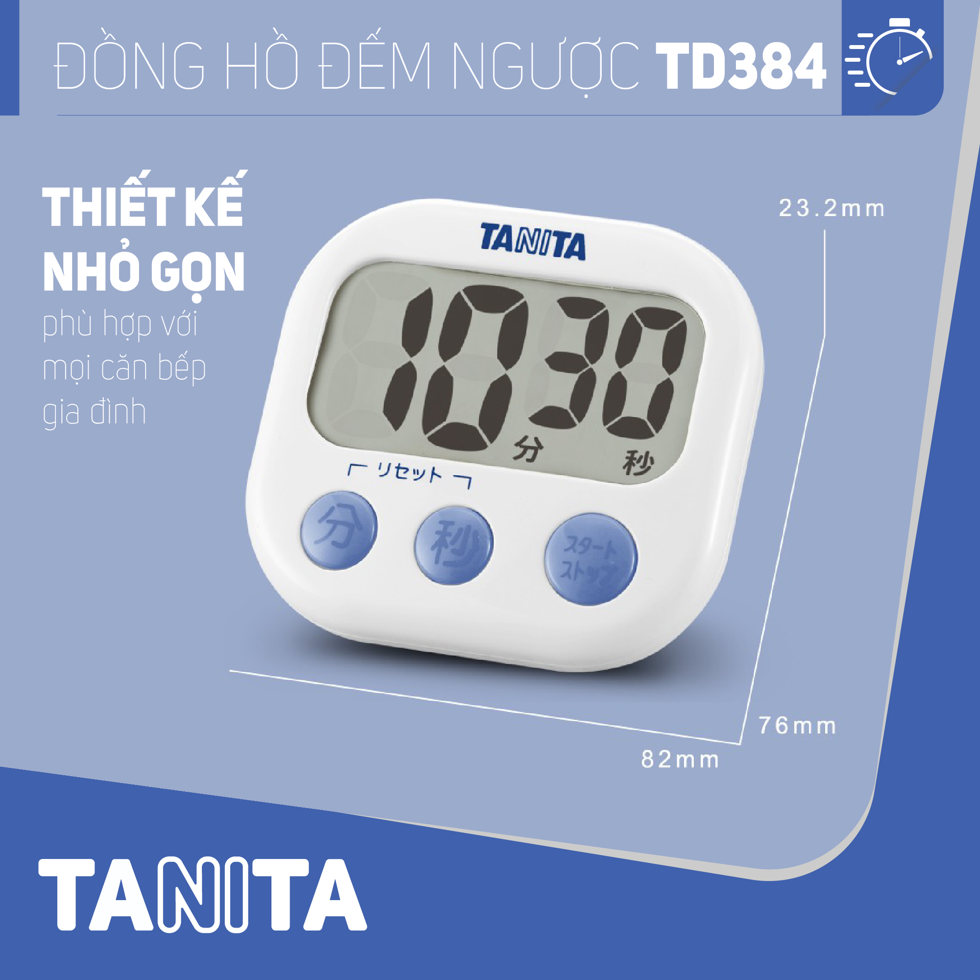 Đồng hồ đếm ngược Tanita TD384,Đồng hồ mini đếm ngược bấm giờ,Đồng hồ mini bấm giờ,Đồng hồ hẹn giờ,Đồng hồ bếp,Đồng hồ đếm ngược thời gian,đồng hồ bấm giờ đếm ngược,Đồng hồ điện tử đếm giờ,Đồng hồ điện tử đếm ngược,Đồng hồ nhật bản