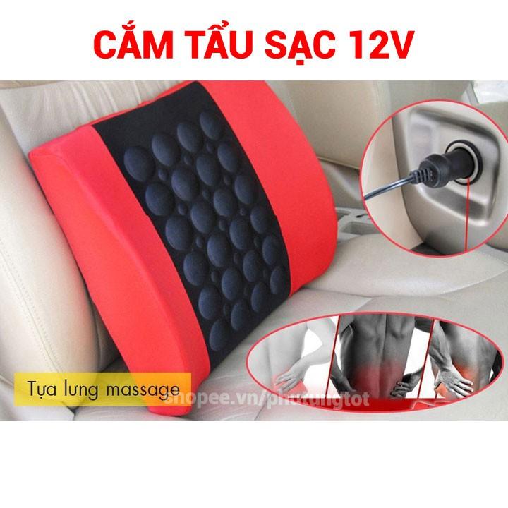 Gối tựa lưng massage cho ô tô và văn phòng êm ái giảm mệt mỏi