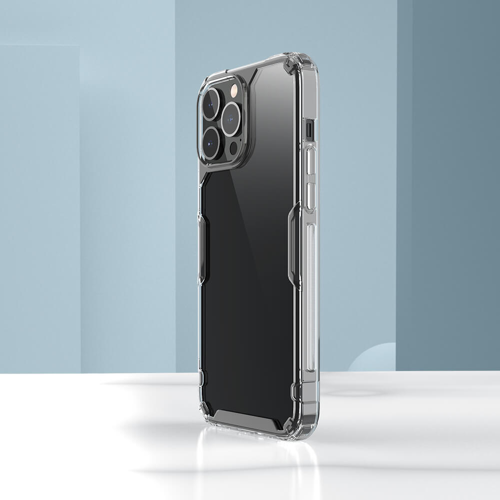 Ốp lưng dẻo TPU cho iPhone 14 Pro Max hiệu Nillkin Nature TPU Pro Case chống sốc, chống chịu mọi va đập - hàng nhập khẩu