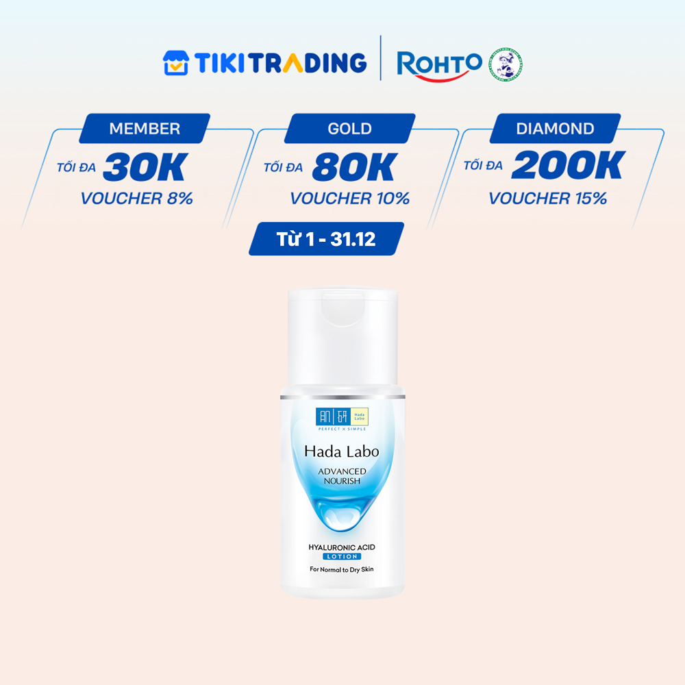 Dung dịch dưỡng ẩm tối ưu Hada Labo Advanced Nourish Lotion dùng cho da thường và da khô 100ml