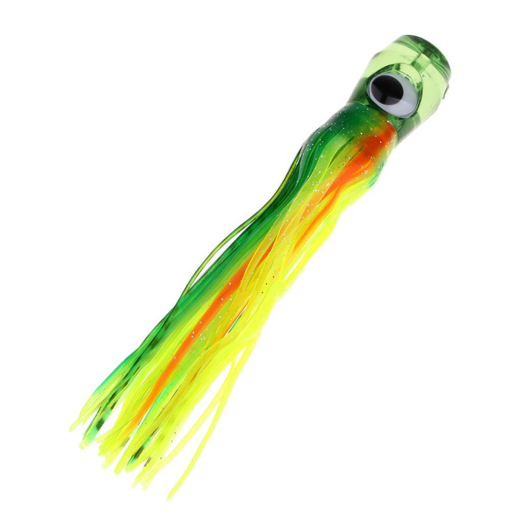 2x Squid Skirt Lure Bait Saltwater Soft Fishing Lure Hoochies 16.5cm/50g