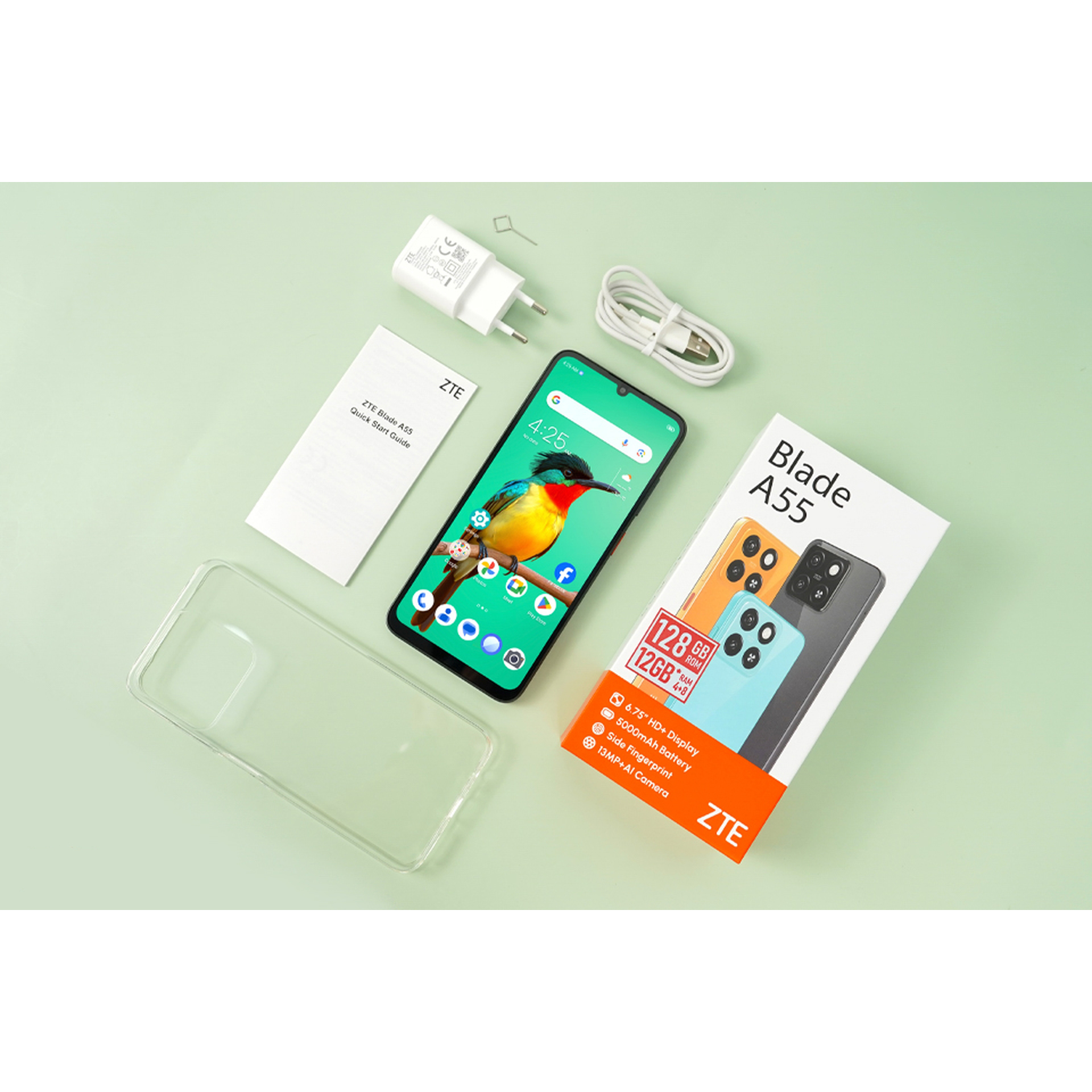 Điện thoại ZTE Blade A55 (4GB/128GB) - Hàng Chính Hãng